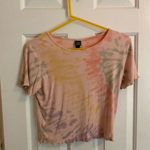 Pink Tie Dye Top - Size Large